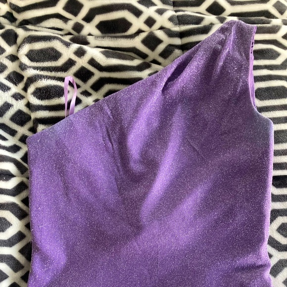 Mori Lee Tops - Asymmetrical Mori Lee Lavender top Sz 7/8